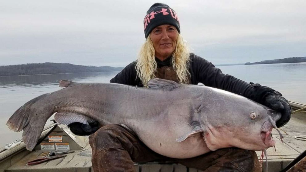 'It put up a heck of a fight': Woman catches 88-pound Blue catfish in the Tennessee River