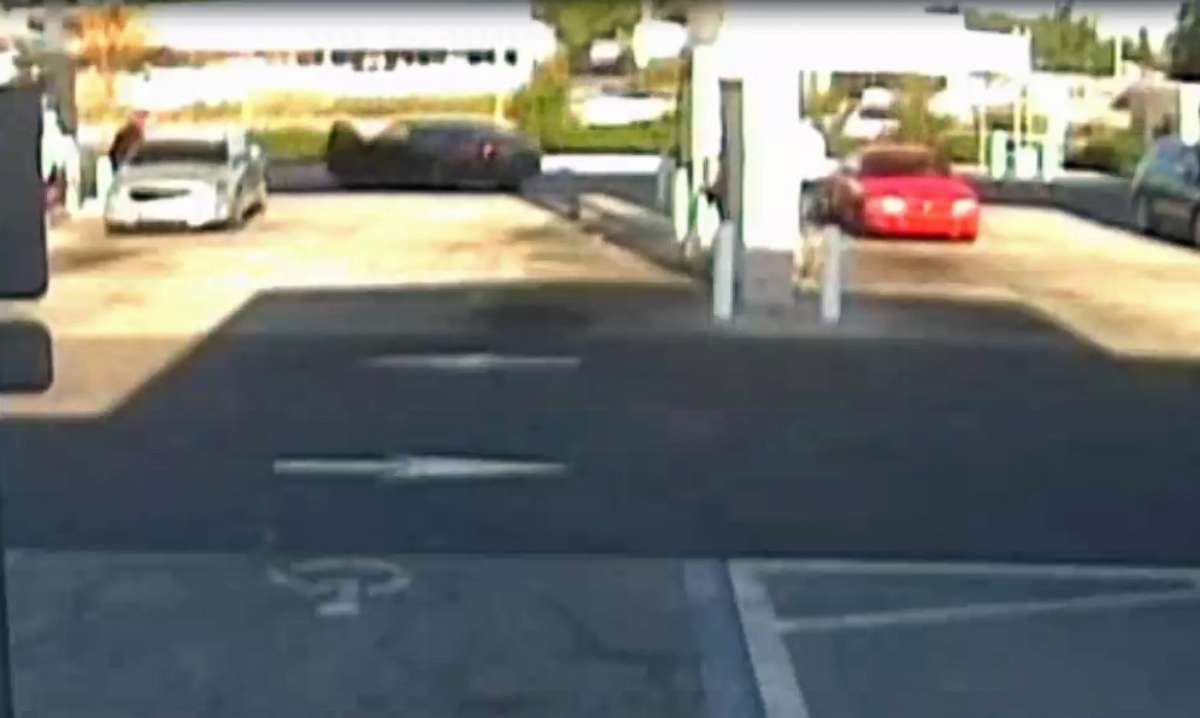 PHOTO: Surveillance footage released by Largo Police shows a black Nissan Altima moving in reverse through a Wawa gas station with its door ajar during an encounter that led to police shooting Linus Phillip Jr. in Clearwater, Fla., March 23, 2018.