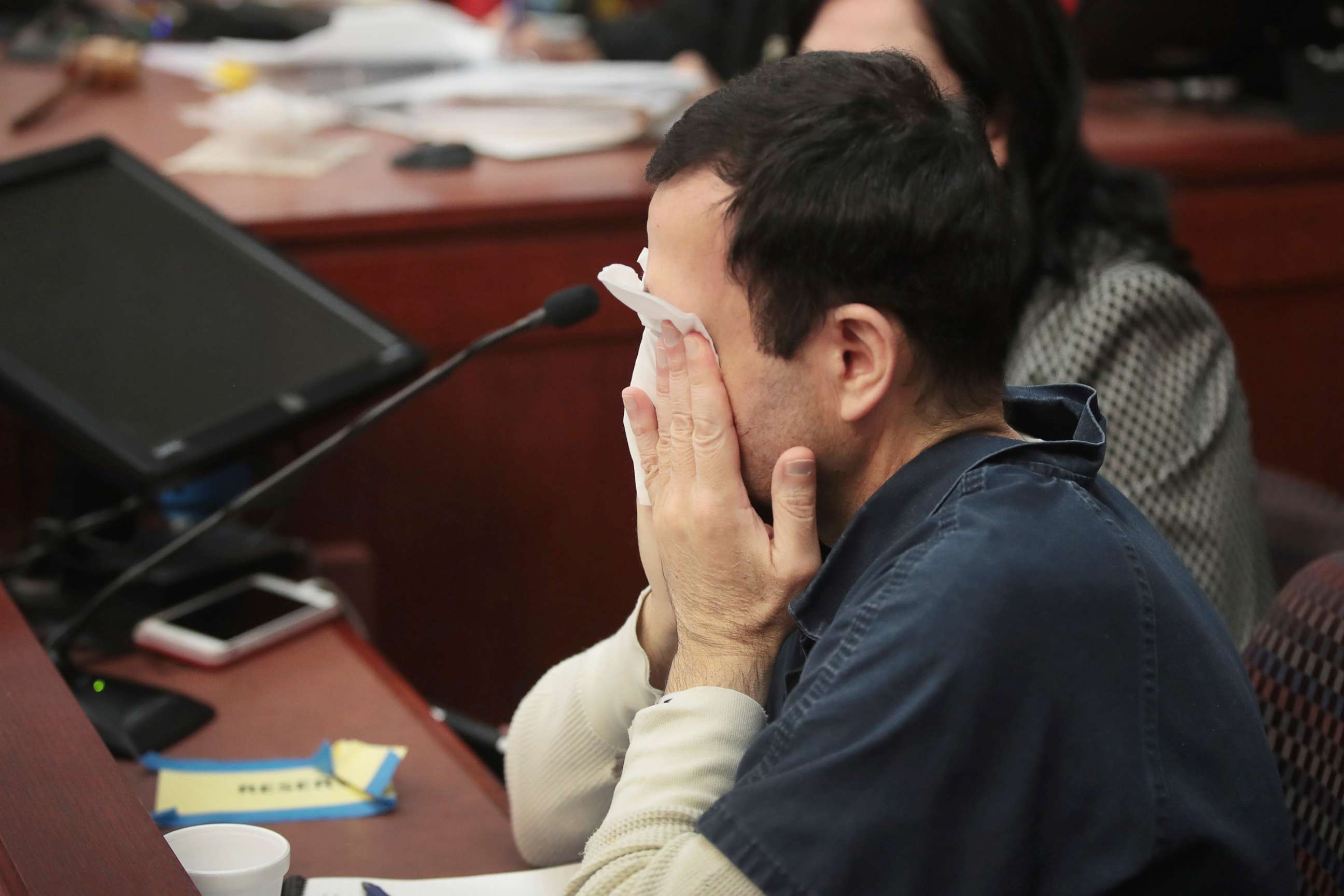 PHOTO: Larry Nassar listens to victim impact statements prior to being sentenced, Jan. 16, 2018, in Lansing, Mich.