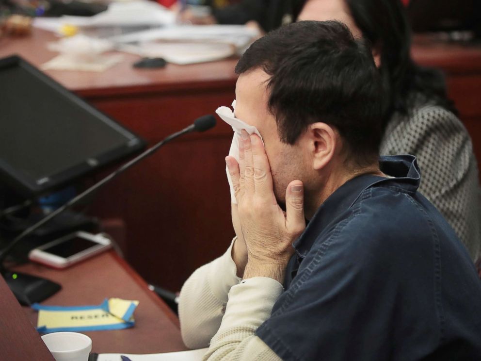PHOTO: Larry Nassar listens to victim impact statements prior to being sentenced, Jan. 16, 2018, in Lansing, Mich.