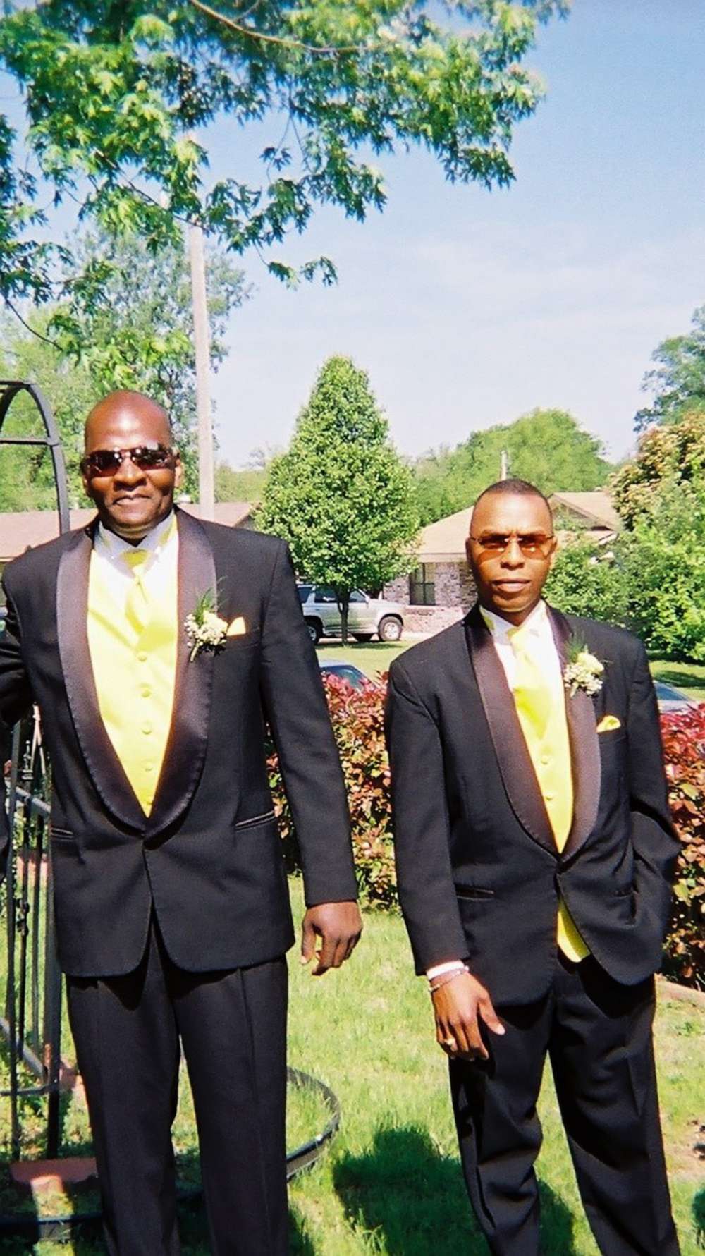 PHOTO: Larry Price, left, with brother Rodney Price.
