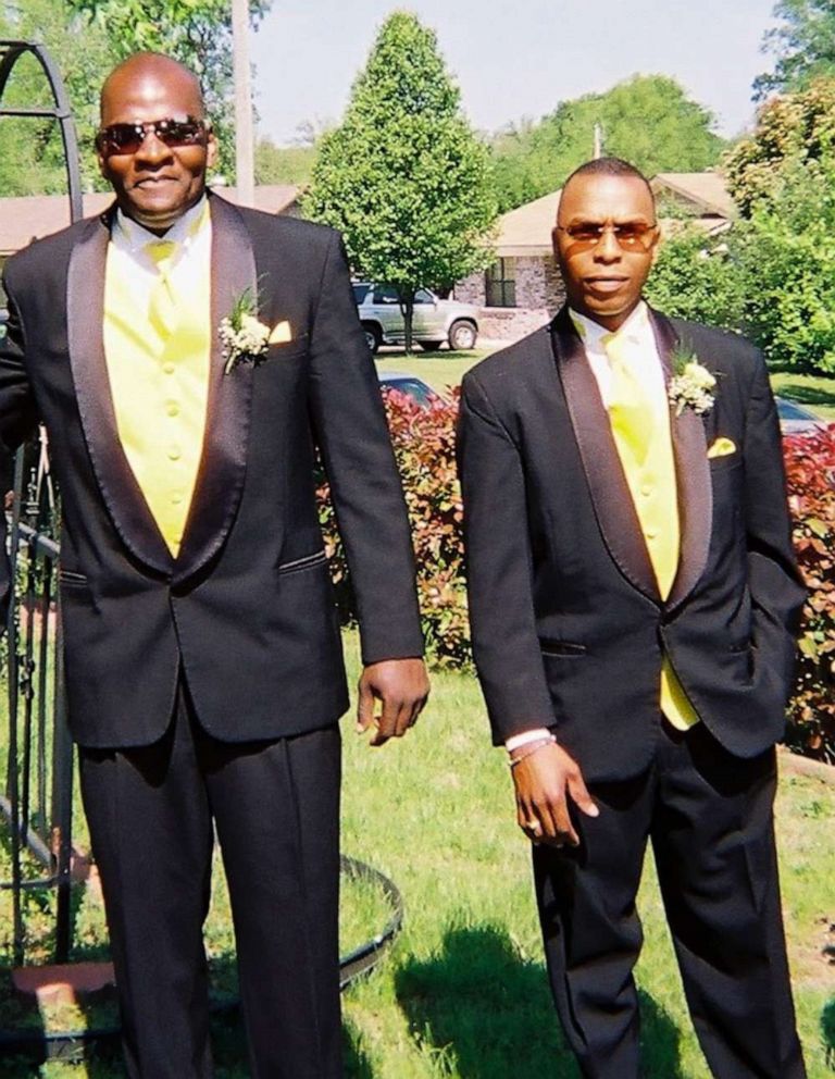 PHOTO: Larry Price, left, with brother Rodney Price.