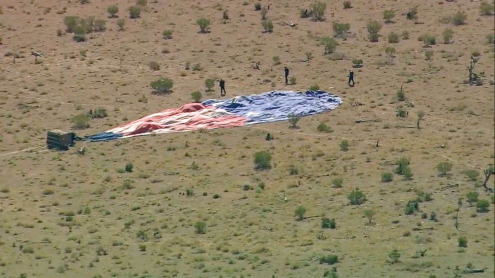 PHOTO: A hot air balloon crash outside Las Vegas, Nevada, Sept. 12, 2019.
