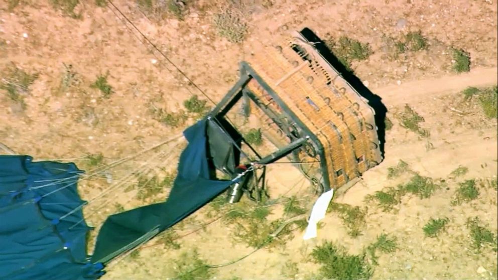 PHOTO: A hot air balloon crash outside Las Vegas, Nevada, Sept. 12, 2019.