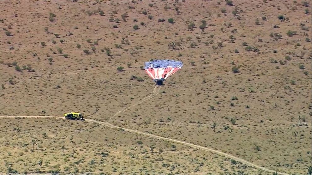 PHOTO: A hot air balloon crash outside Las Vegas, Nevada, Sept. 12, 2019.