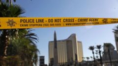 PHOTO: In this Oct. 4, 2017 file photo, part of Reno Ave. near South Las Vegas Blvd is blocked with police tape in the aftermath of a mass shooting in Las Vegas.