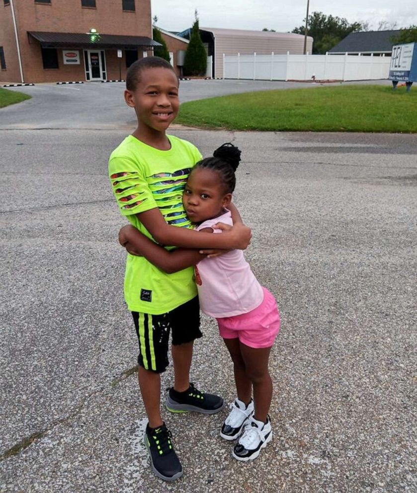 PHOTO: Latoya Floyd's children, 10-year-old Tyler Floyd and 6-year-old Skylar Woods, pictured in an undated family photo, will be returning to school in Pensacola, Fla., this fall despite concerns of the coronavirus.