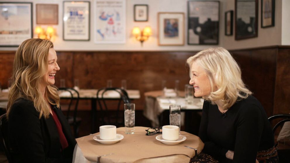 PHOTO: Laura Linney talks to Diane Sawyer about the 20th anniversary of the movie "Love Actually."
