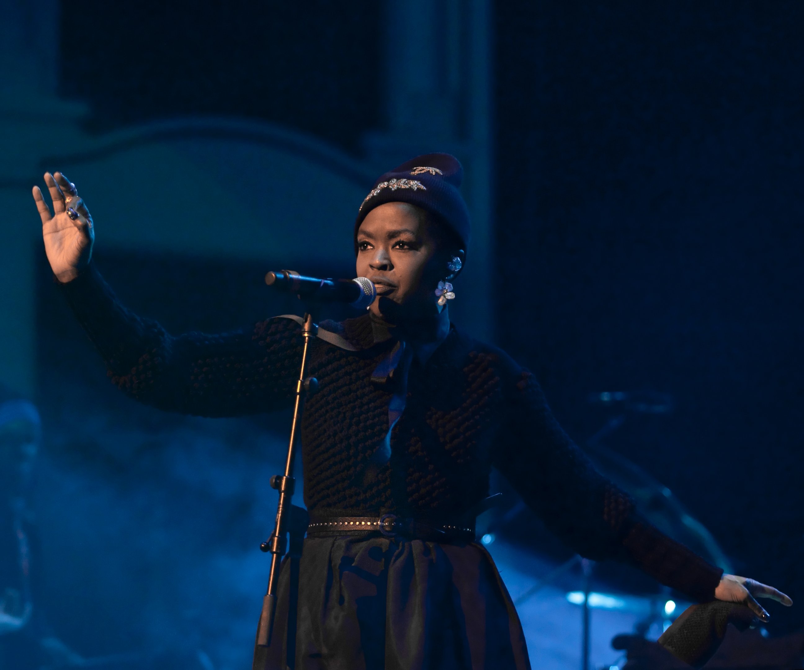 In this Jan. 31, 2017, photo, Lauryn Hill performs in Pittsburgh at Heinz Hall.