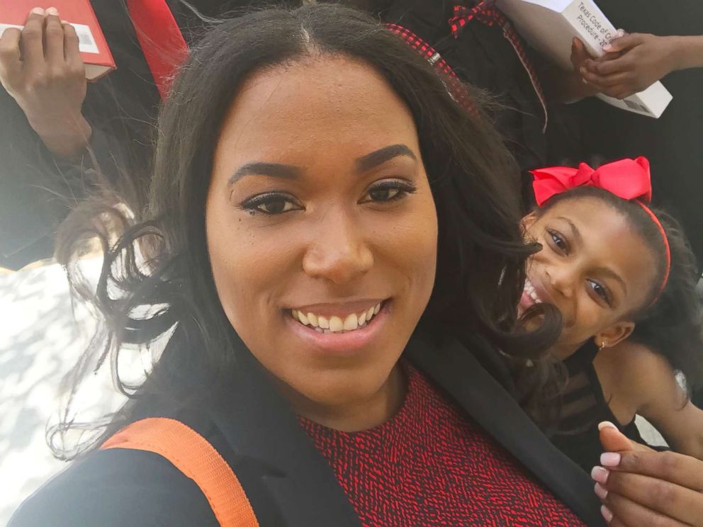 PHOTO: Iesha Champs is seeing a childhood dream come true: She is graduating from law school.