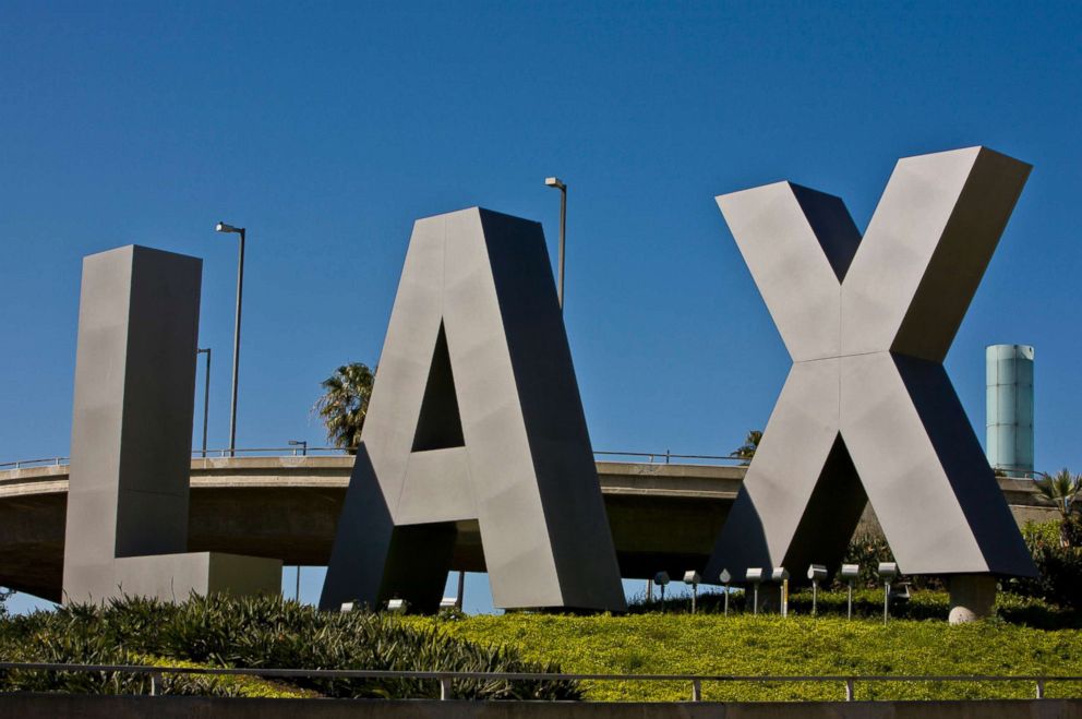 PHOTO: The entrance to Los Angeles International Airport (LAX) is seen in this file photo dated April 14, 2012, in Los Angeles.