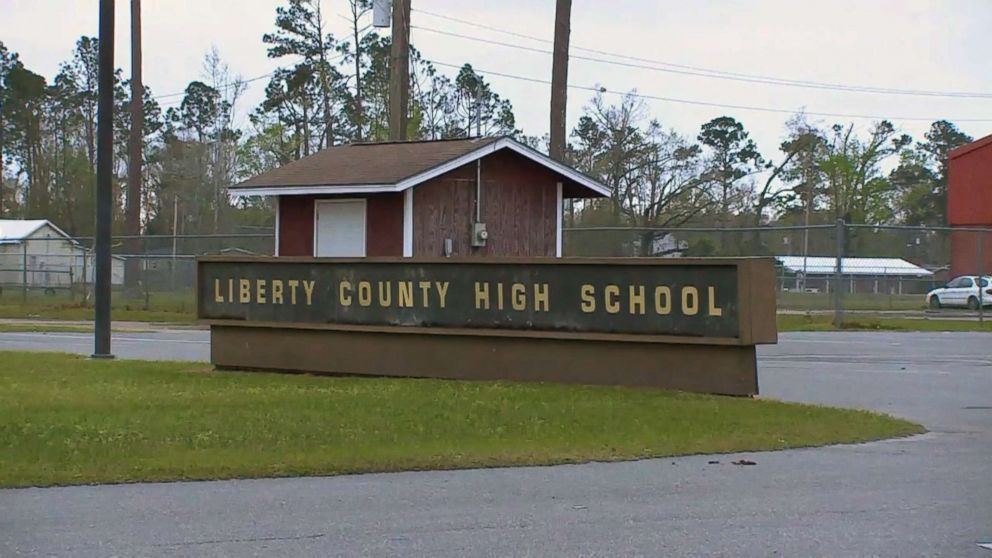 PHOTO: The sign for Liberty County High School in Bristol, Fla.