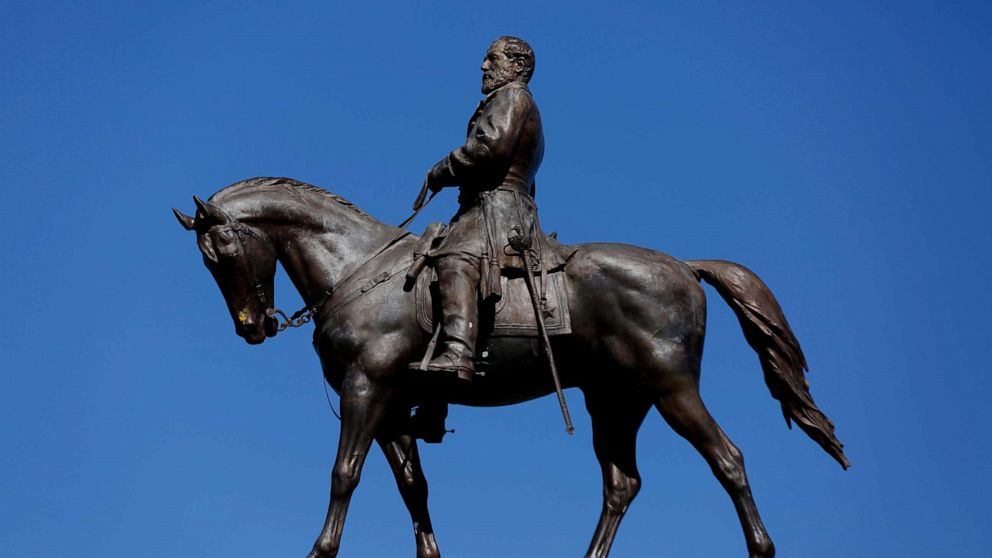 PHOTO: The Robert E. Lee Monument is shown in Richmond, Va., Sept. 2, 2021.