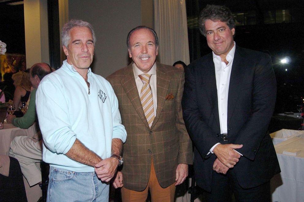 PHOTO:  Jeffrey Epstein, Pepe Fanjul and Leon Black attend Sony Pictures Classics Presents "Capote"in New York, Sept. 28, 2005.