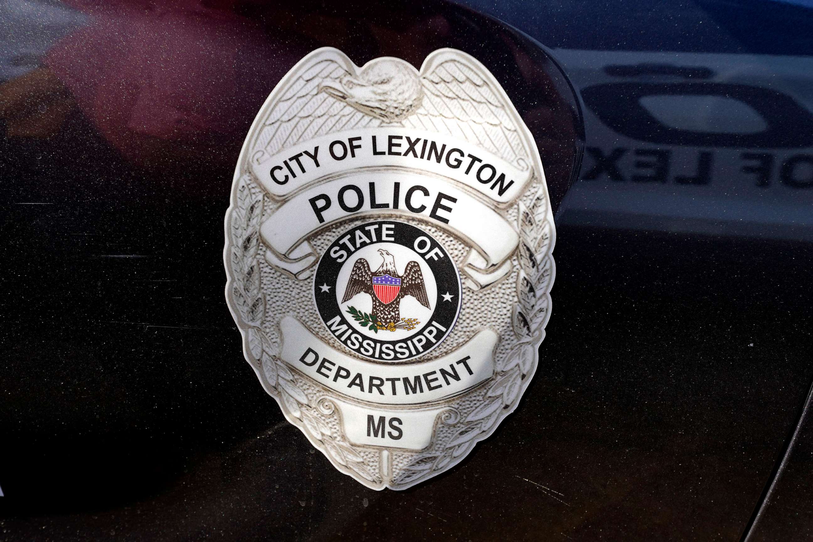 PHOTO: A Lexington, Miss., police cruiser is parked outside their facility near the town square, Aug. 15, 2022. 