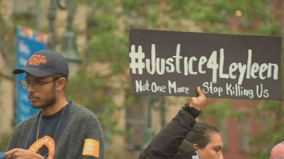 PHOTO: A rally was held for Layleen Polanco on Monday, June 10, 2019, after the transgender woman died in a cell at Rikers Island earlier in the week.