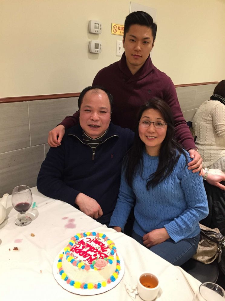 PHOTO: Jefferson Li with his parents.