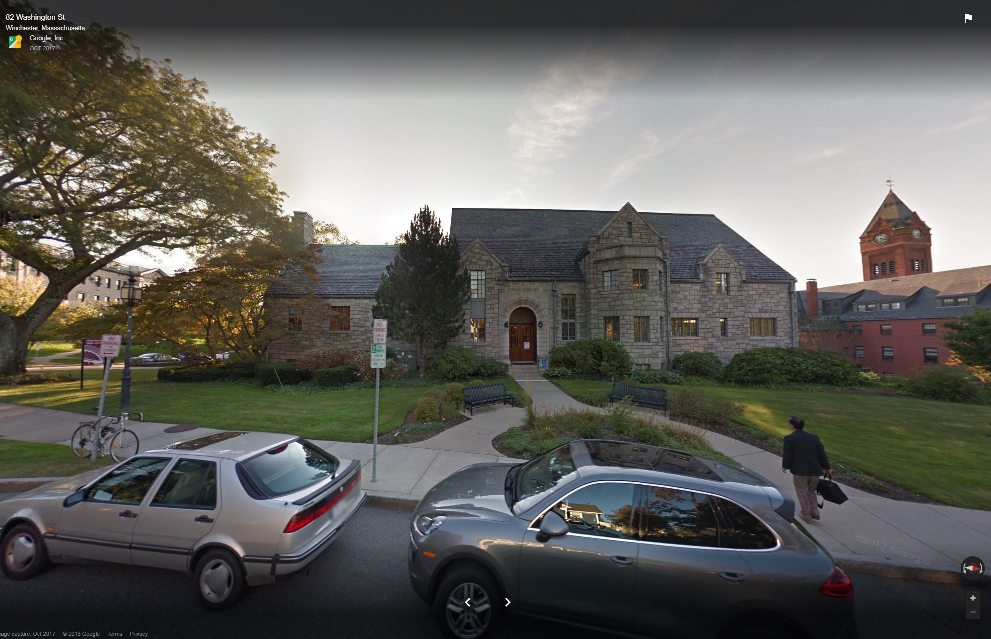 PHOTO: Winchester Public Library Central Library located at 80 Washington Street in  Winchester, Mass.