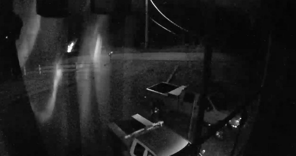 PHOTO: A surveillance video from a resident's home in Grays Harbor County, Washington, shows the moment before the flash.