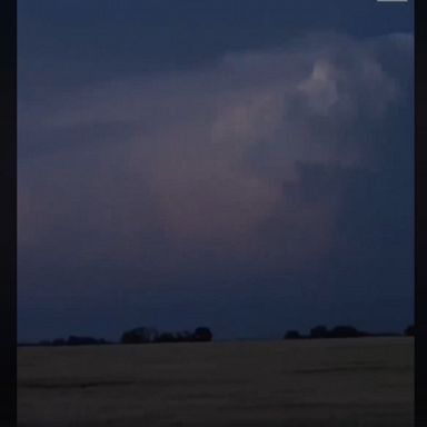 The bolts were seen near Graceville, as parts of Minnesota were under a thunderstorm warning.