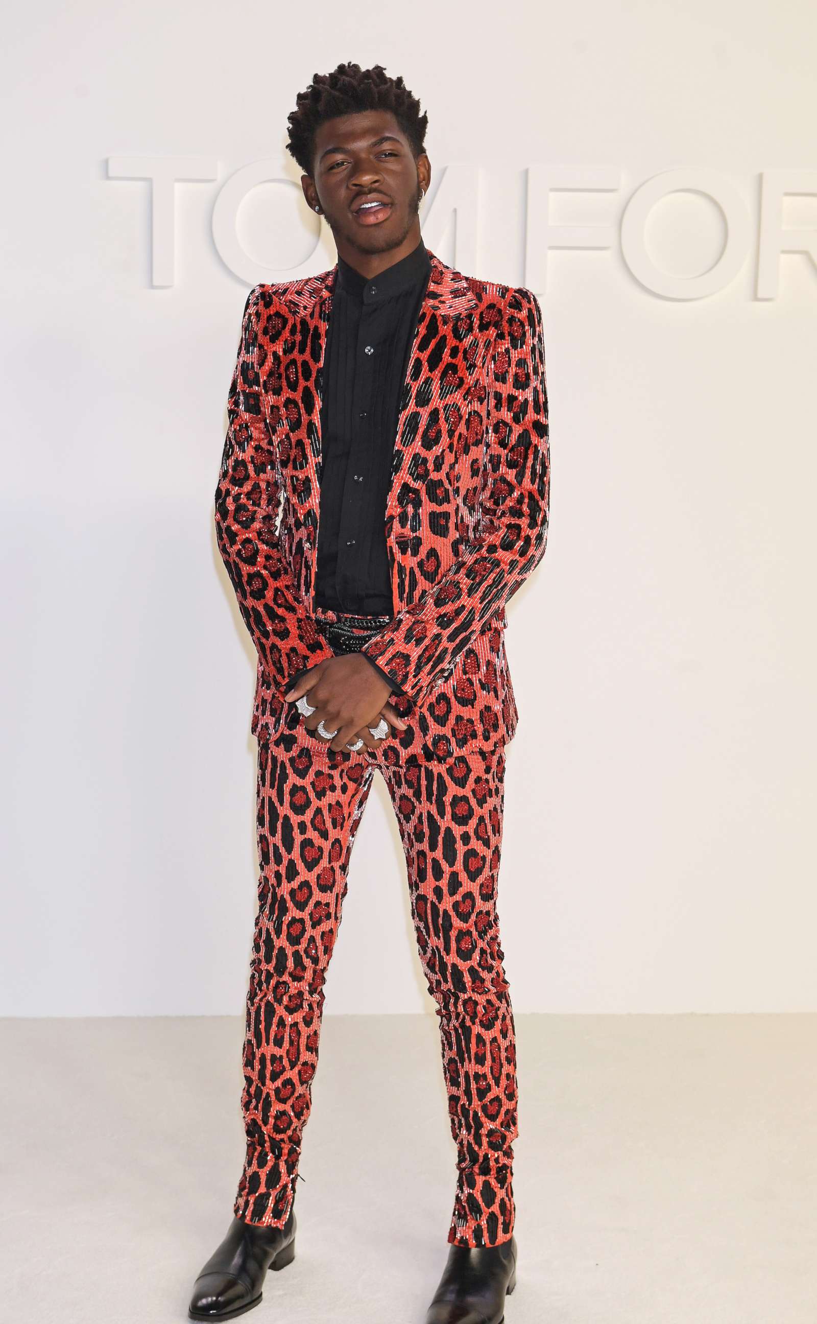 PHOTO: Lil Nas X attends the Tom Ford AW20 show at Milk Studios on Feb. 7, 2020 in Hollywood, Calif.