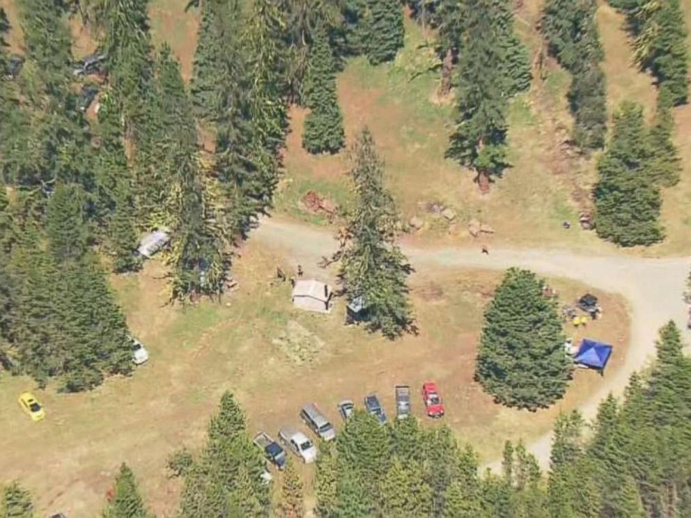 Authorities search for clues into the disappearance of Lindsey Baum near Ellensburg, Wash., on May 12, 2018. The girls remains were found in the region last fall after she went missing in 2010.