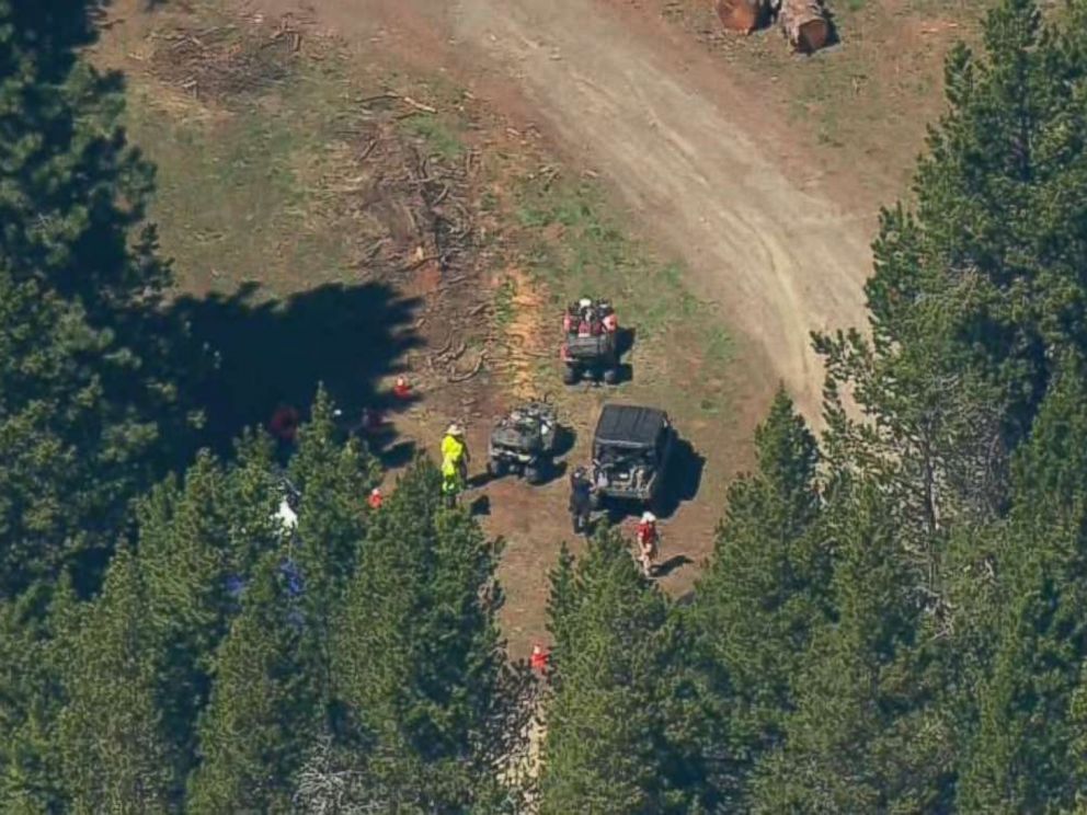 Authorities search for clues into the disappearance of Lindsey Baum near Ellensburg, Wash., on May 12, 2018. The girls remains were found in the region last fall after she went missing in 2010.
