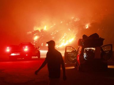 More than 35,000 structures threatened by wildfire burning east of Los Angeles