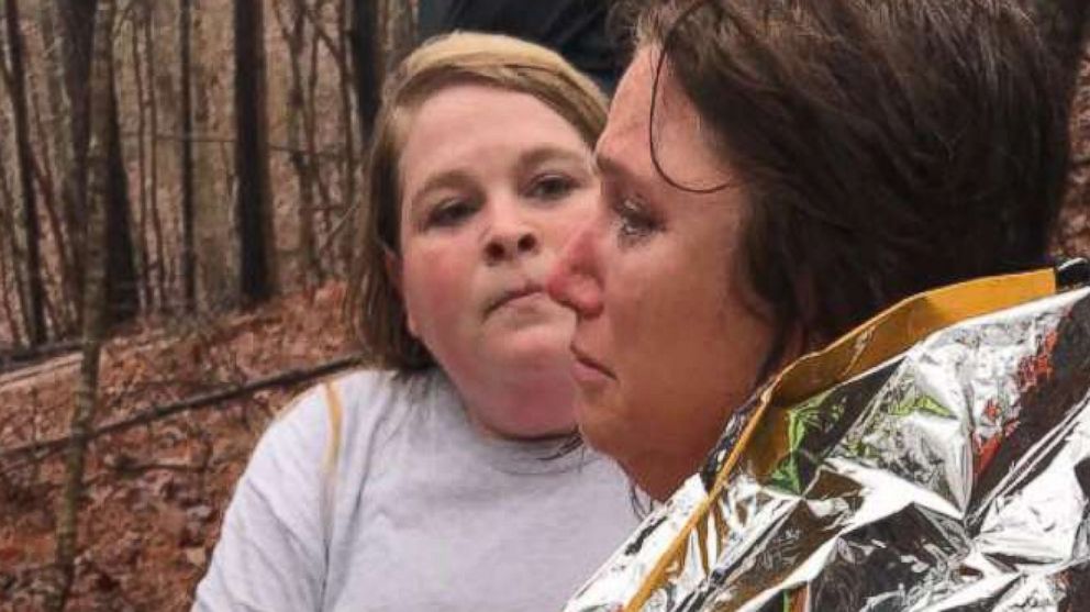 Lisa Holman was rescued on Feb. 11, 2018 after searchers and volunteers went out on a second day of searching for her.