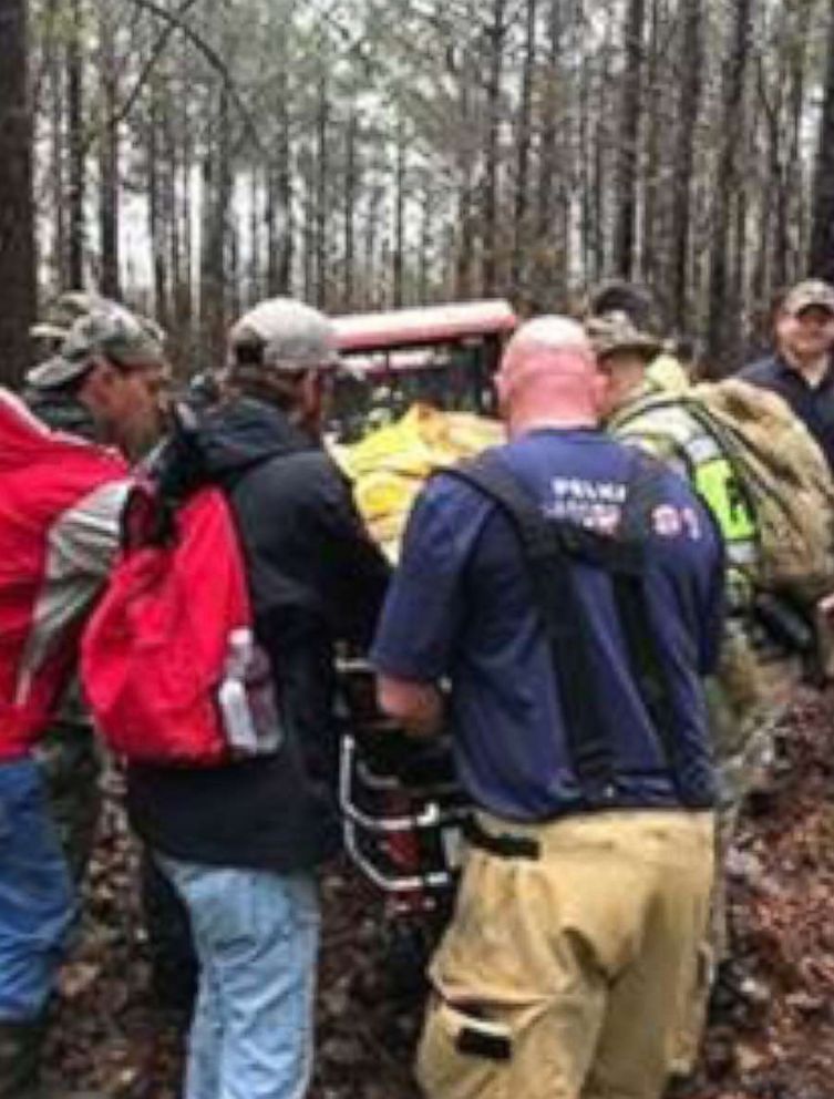 PHOTO: Lisa Holman was rescued on Feb. 11, 2018 after searchers and volunteers went out on a second day of searching for her.