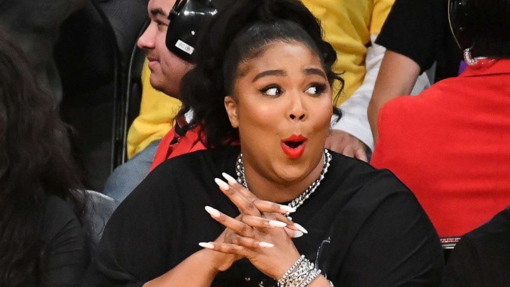 PHOTO: Lizzo attends a basketball game between the Los Angeles Lakers and the Minnesota Timberwolves at Staples Center on Dec. 08, 2019, in Los Angeles.