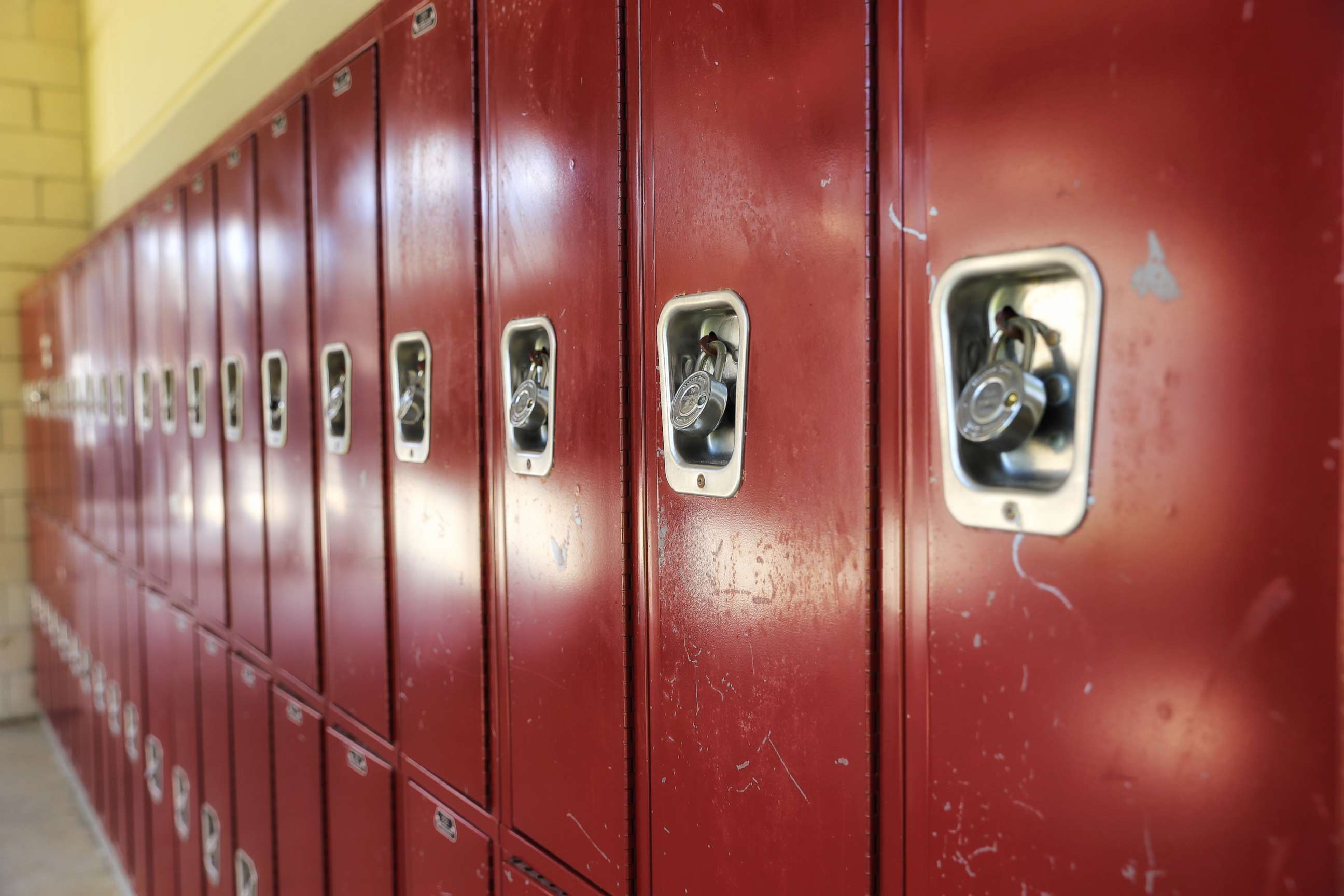 PHOTO: An undated stock photos of lockers.