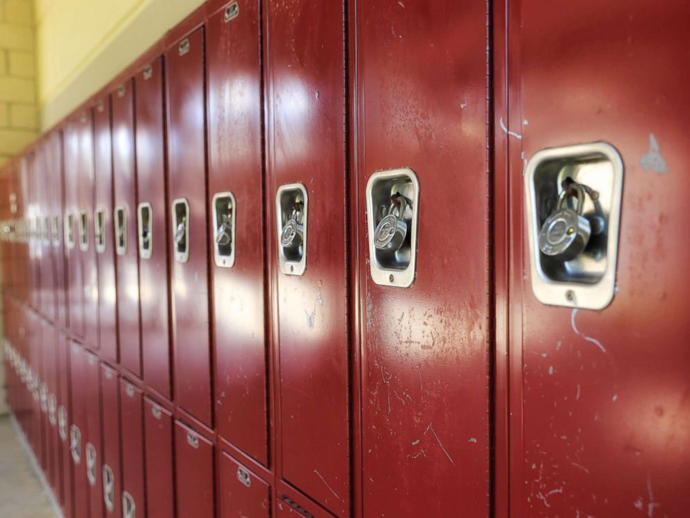 PHOTO: An undated stock photos of lockers.