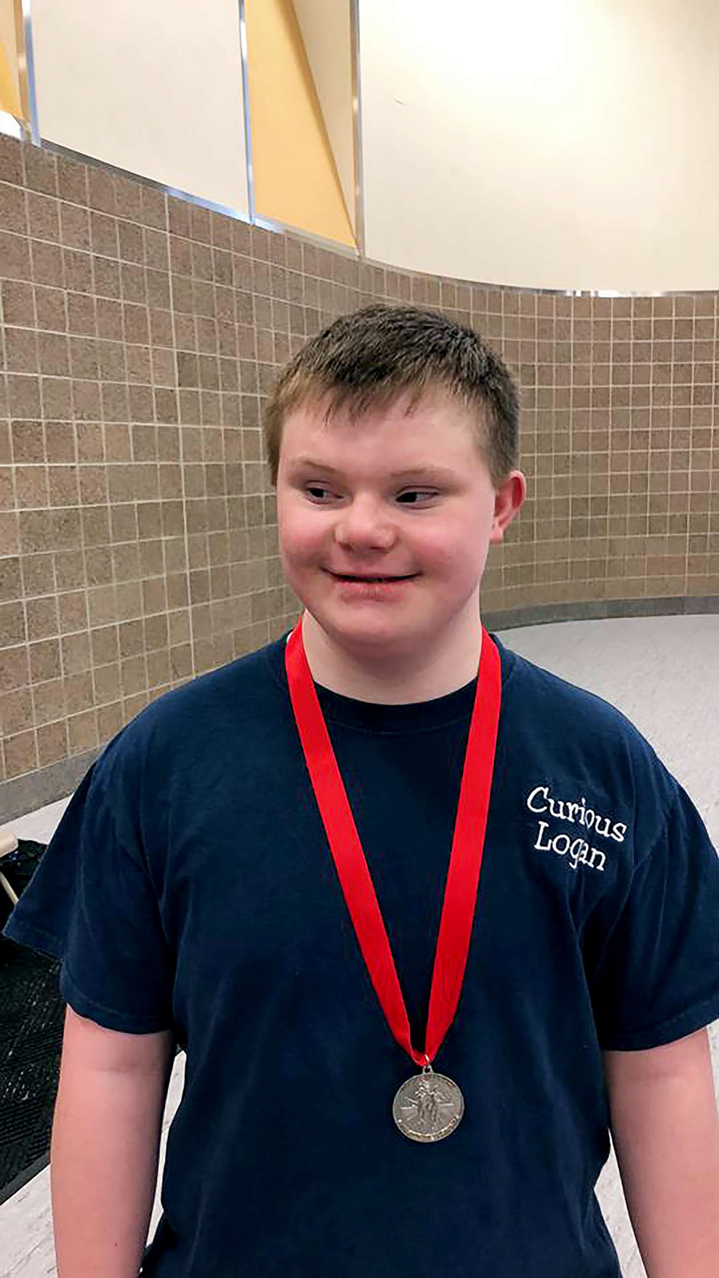PHOTO: Logan Blythe, 15, recently won a silver medal in basketball at the Utah Special Olympics, his parents told ABC News. 