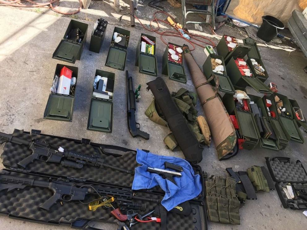 PHOTO: A 37-year-old man was arrested after police found a weapons cache at his California home. The suspect, police said, had earlier threatened coworkers and guests at the hotel where he worked.