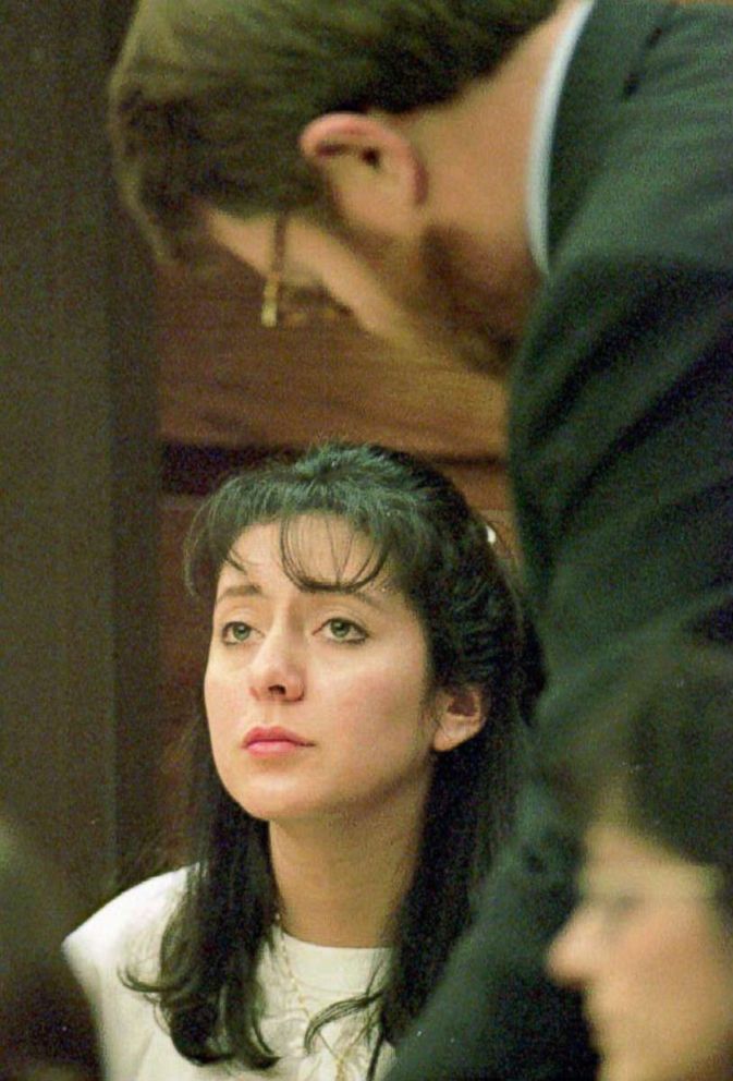PHOTO: As her attorney James Lowe studies documents, Lorena Bobbitt listens to testimony on the third day of her malicious wounding trial in Manassa, VA, Jan. 12, 1994. 