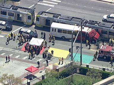 55 people injured after Los Angeles Metro collides with USC bus: Officials