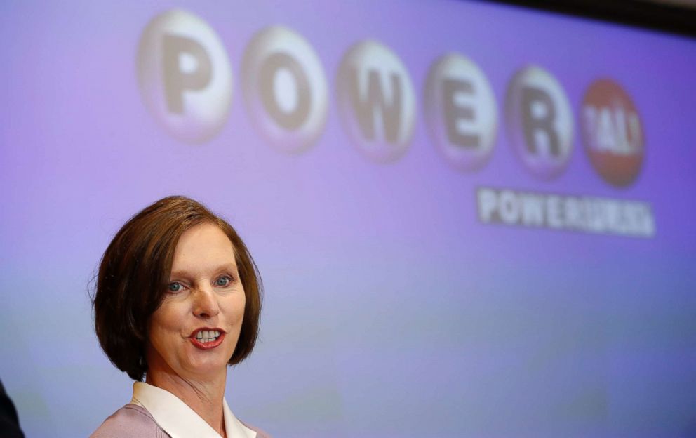 PHOTO: Lerynne West, of Redfield, Iowa, speaks to the media after arriving to claim her share of a nearly $700 million Powerball prize, Monday, Nov. 5, 2018, at the Iowa Lottery headquarters in Clive, Iowa. 