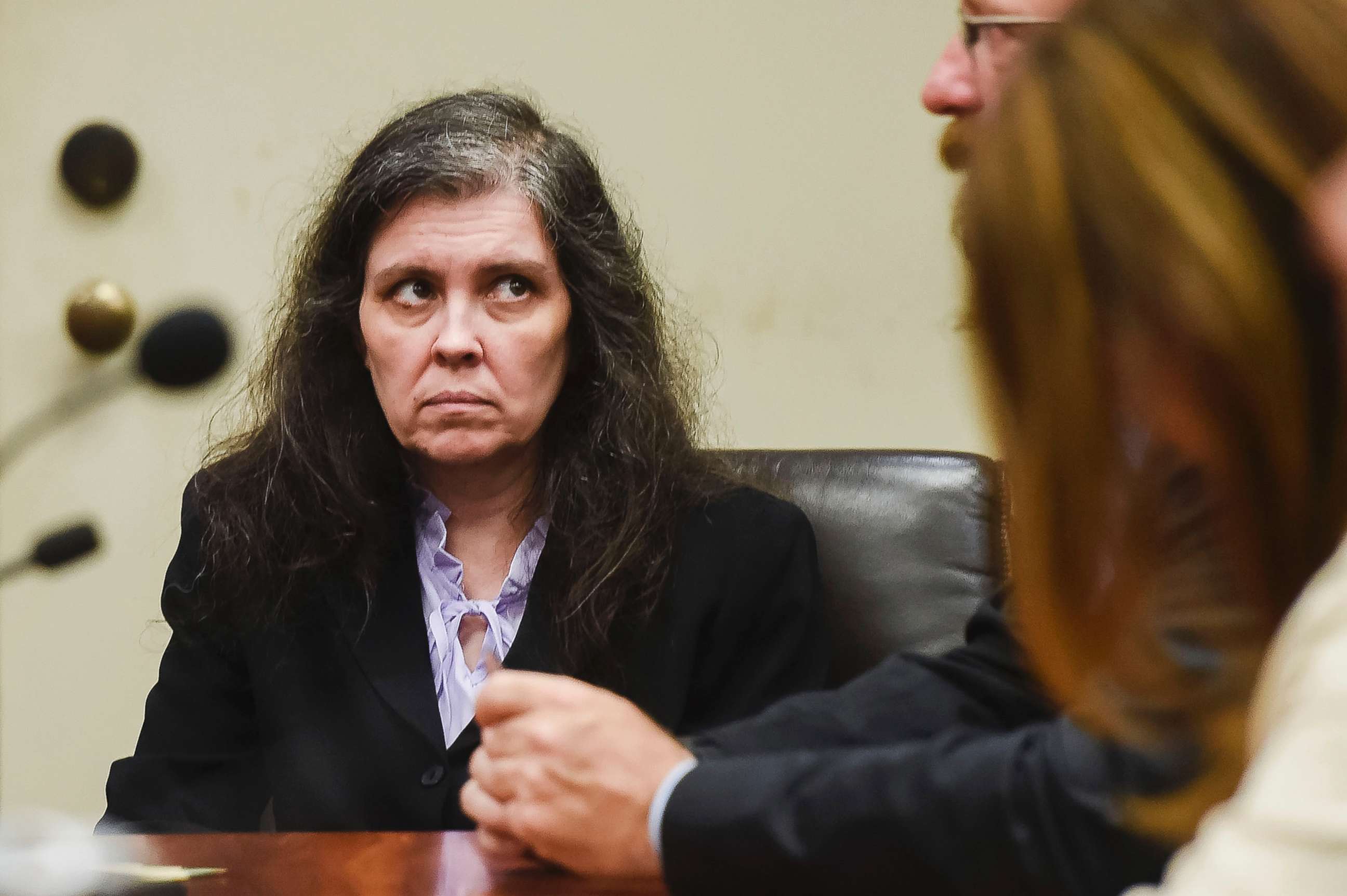 PHOTO: Louise Turpin appears in Riverside Superior Court during an information hearing in Riverside, Calif. Aug. 3, 2018.