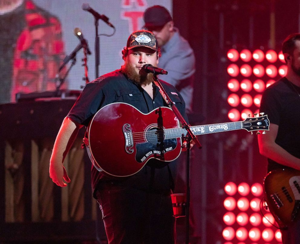 PHOTO: Luke Combs performing on 'Jimmy Kimmel Live!' TV show, Los Angeles, Nov. 4, 2019.