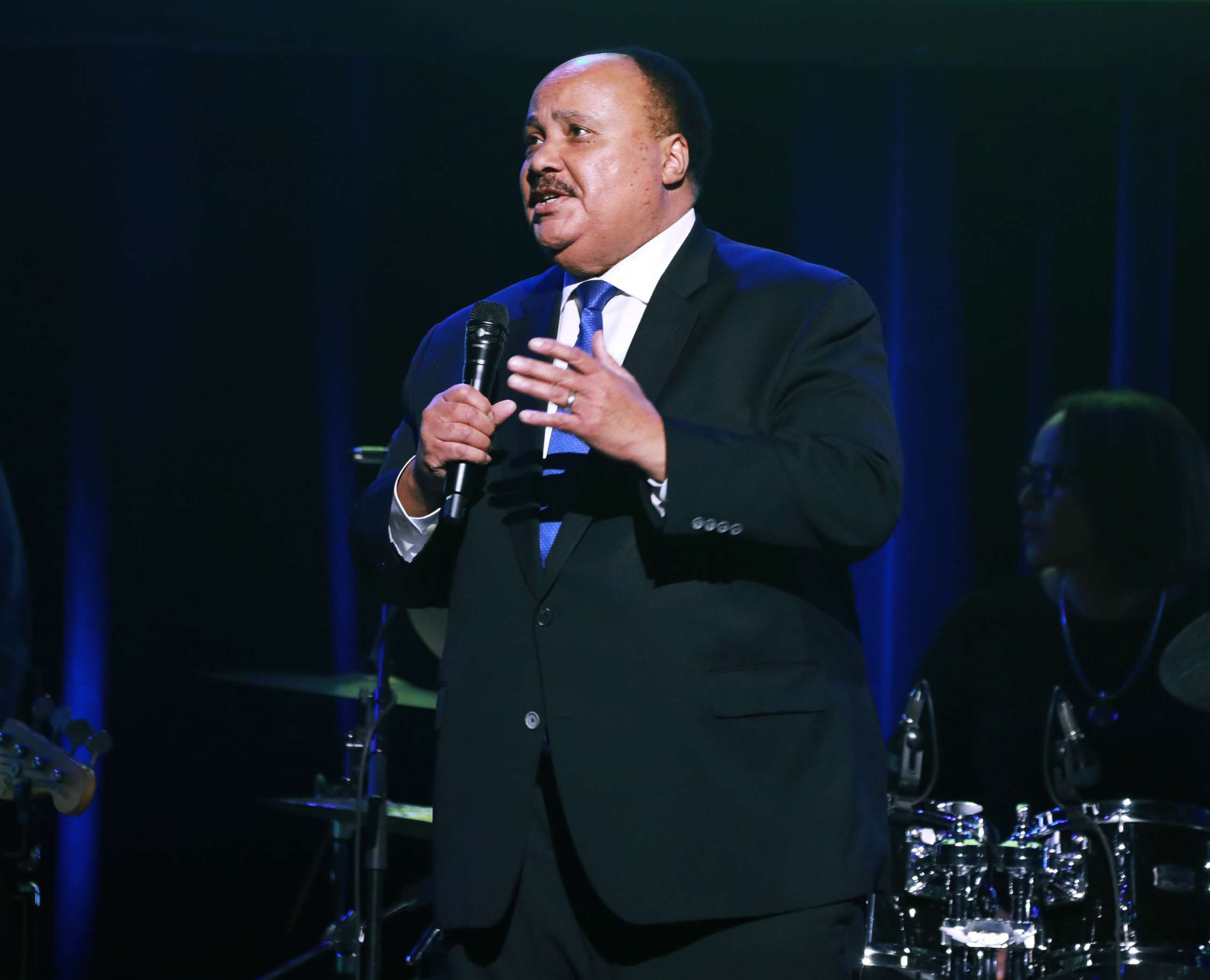 PHOTO: Martin Luther King III speaks onstage during an event at the Town Hall, Feb. 28, 2020 in New York City.
