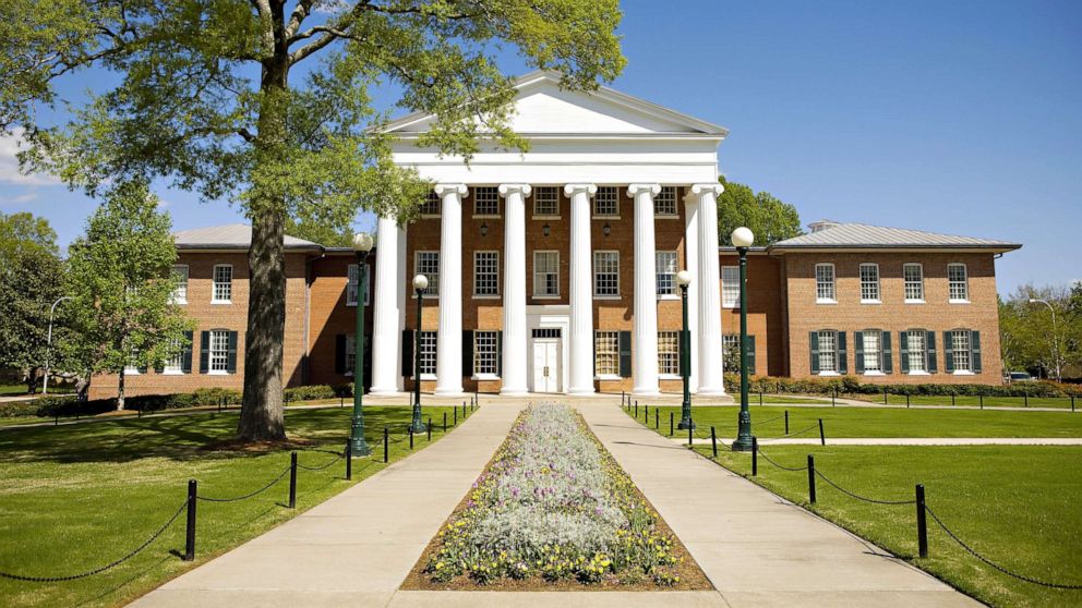 PHOTO: The Lyceum, oldest building on the campus of the University of Mississippi on April 12, 2008, in Oxford, Miss.  