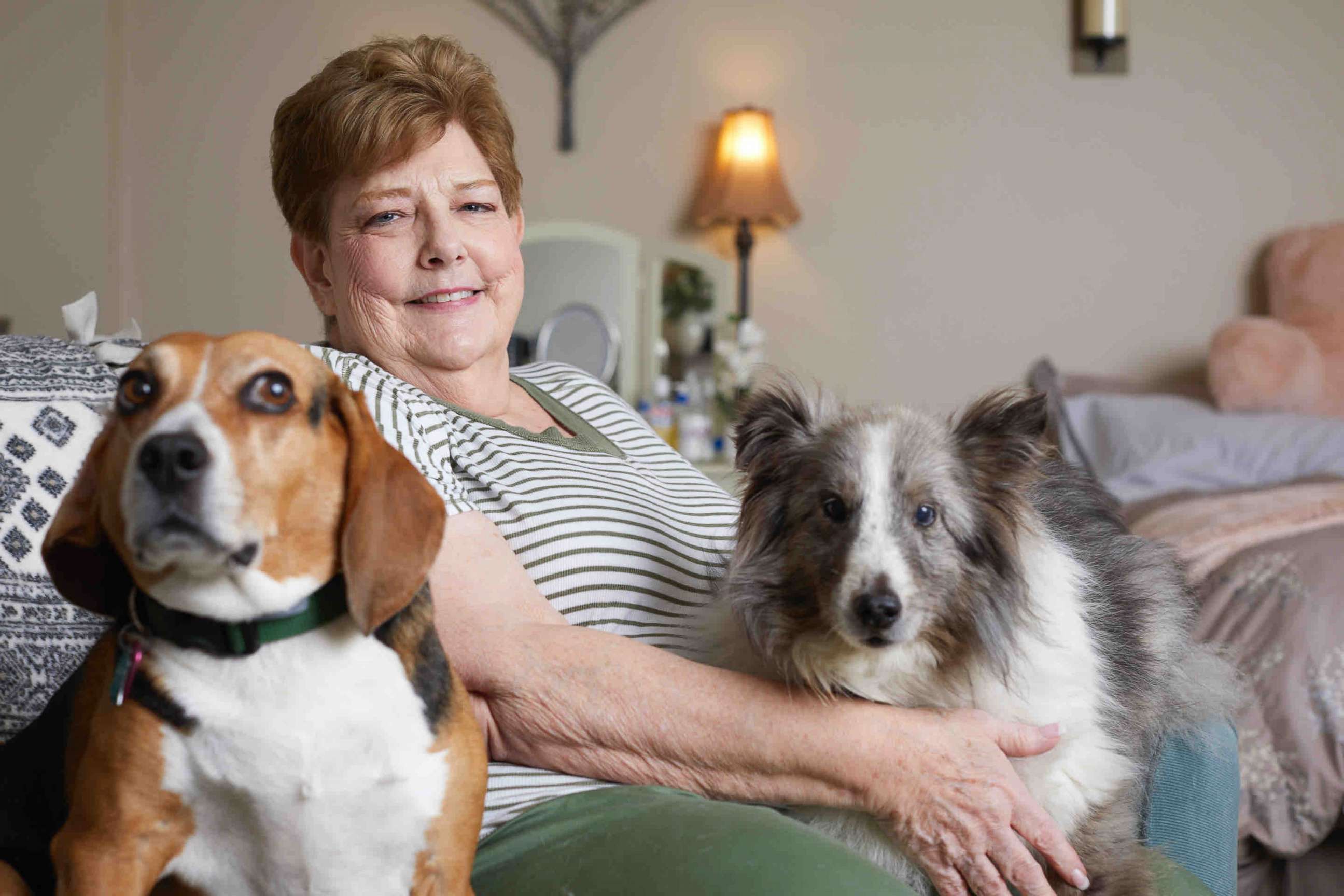 PHOTO: Lynn Schutzman, a 70-year-old former pharmacist, was living out of a small SUV with her two dogs until two friends came across her car in a suburban Philadelphia store parking lot.