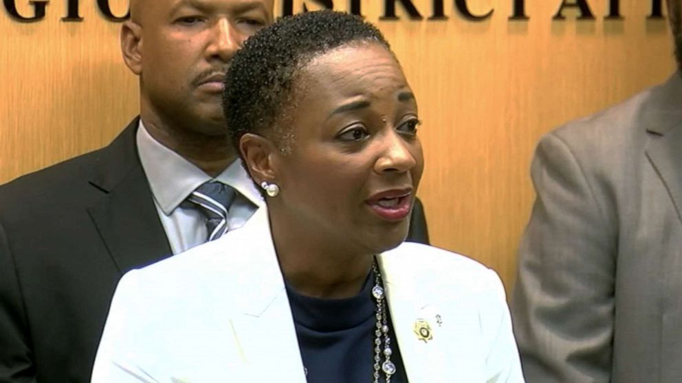 PHOTO: Lynniece Washington, the district attorney for Jefferson County Bessemer Cutoff in Ala., announced on July 3, 2019, that a manslaughter charge against Marshae Jones will be dropped.