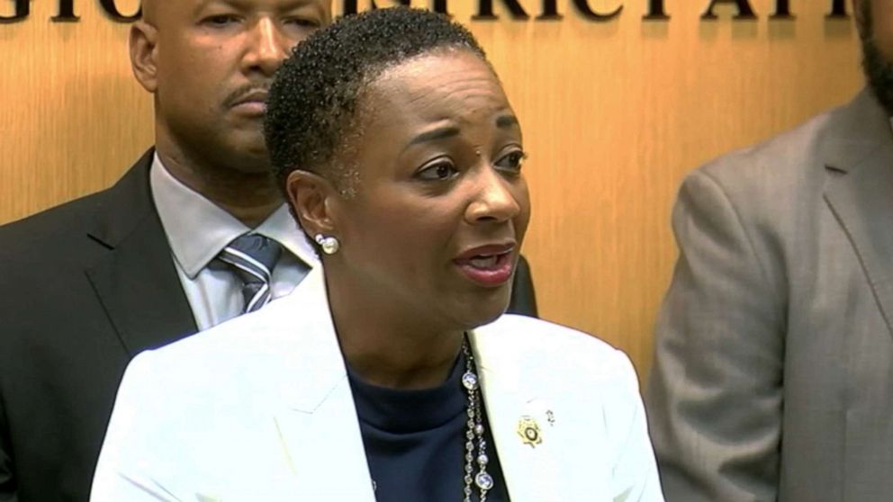 PHOTO: Lynniece Washington, the district attorney for Jefferson County Bessemer Cutoff in Ala., announced on July 3, 2019, that a manslaughter charge against Marshae Jones will be dropped.