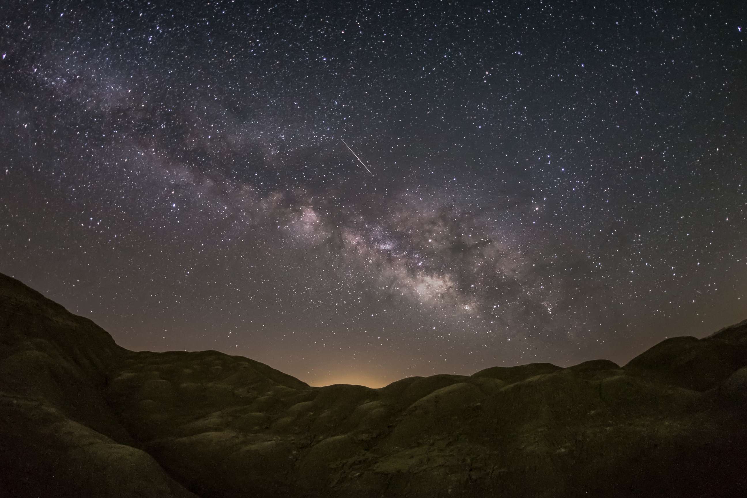 PHOTO: A Lyrid Meteor is pictured in the Anza-Borrego Desert in California.