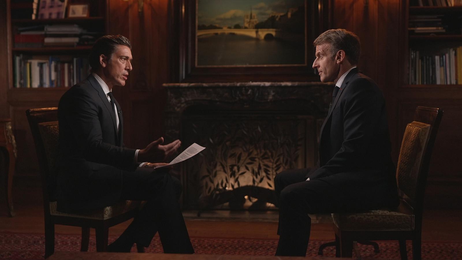Macron tells ABC News' David Muir: 'Hormuz Strait was probably underestimated'