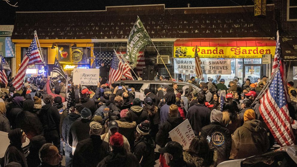 Protest over shutdown of New York's 'autonomous zone' bar for COVID rule  violations draws large crowd - ABC News