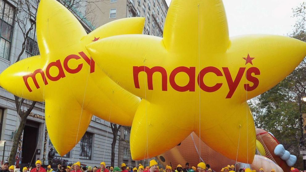 Parade balloons are seen during the 90th Annual Macy's Thanksgiving Day Parade, Nov. 24, 2016 in New York.