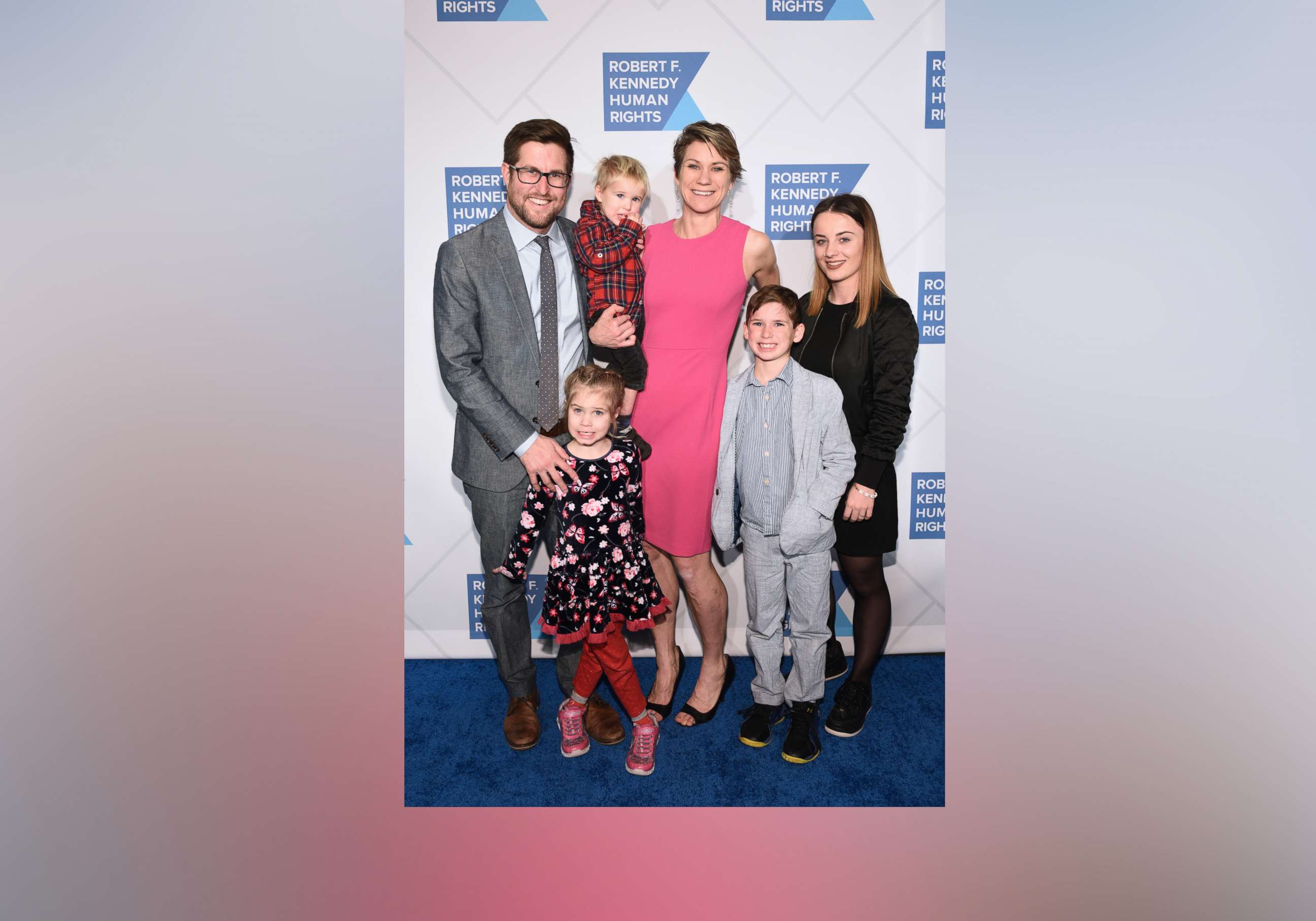 PHOTO: David McKean, Maeve Kennedy Townsend Mckean and family attend the Robert F. Kennedy Human Rights Hosts 2019 Ripple Of Hope Gala & Auction, in New York City, on Dec. 12, 2019.